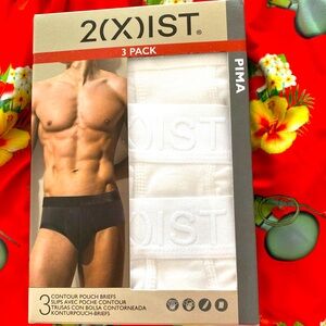 ❤️❤️Men’s 2xist white briefs. 3 pack.  Size XL. New with tags.